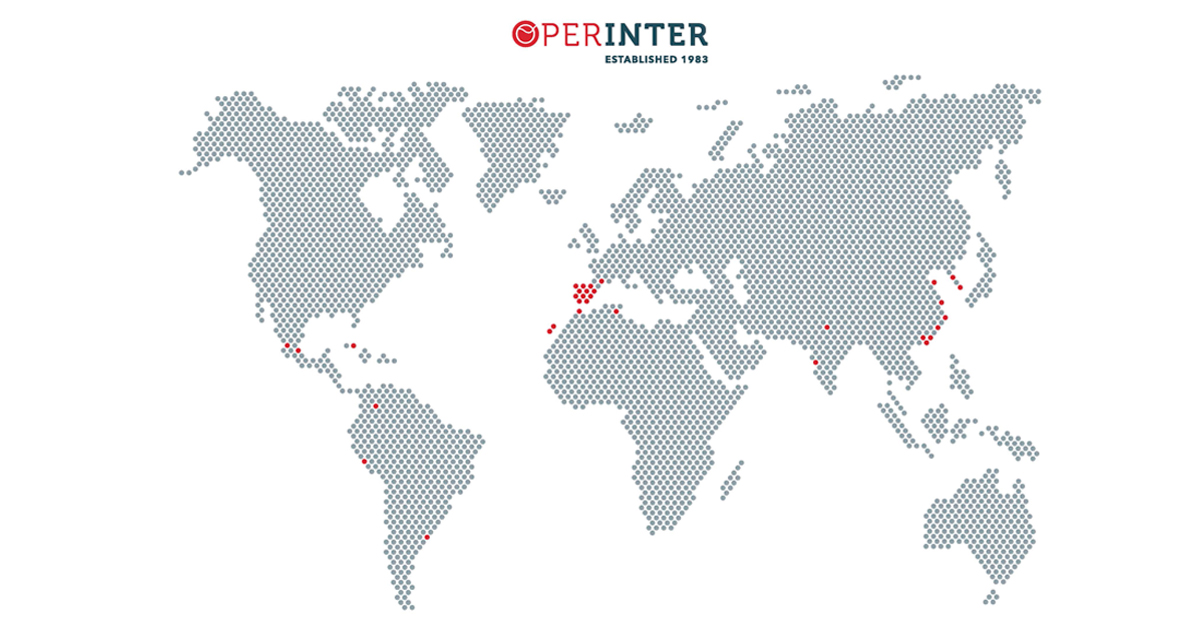 Operinter tiene presencia en cuatro de los cinco continentes.