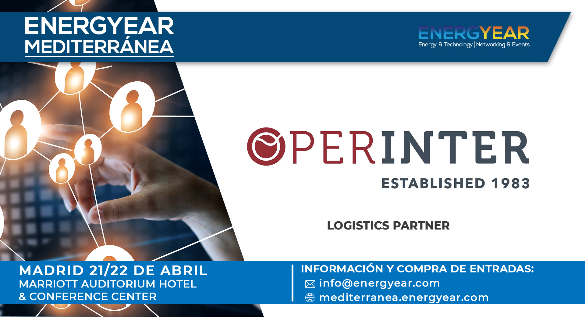 Operinter participa en Energyear Mediterráneo en Madrid.