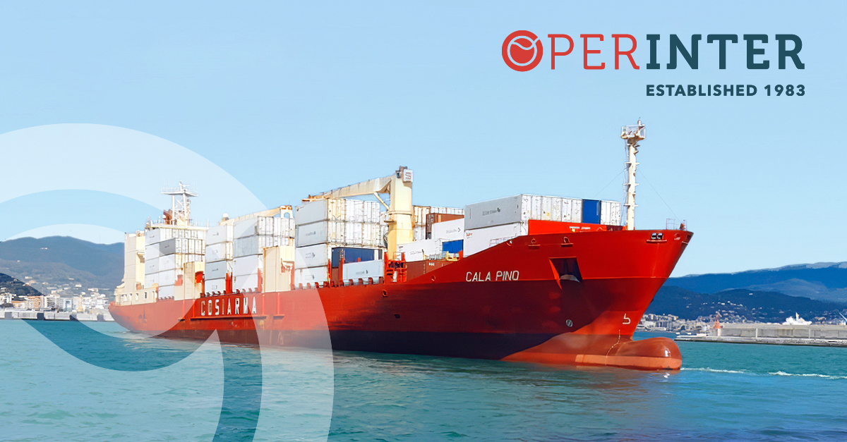 Operinter commercialises a new maritime service Barcelona - Costa Rica